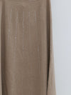 SWAYING Fall/Winter 2025 Floral Sequin Embroidered Alpaca Wool Maxi Dress SW-SW25AW3B19-TUO Camel
